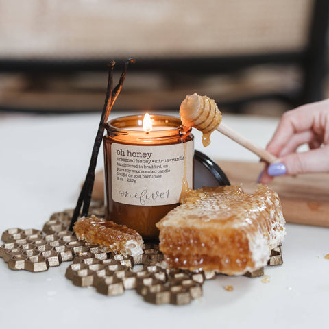 Oh honey- soy wax candle SPRING