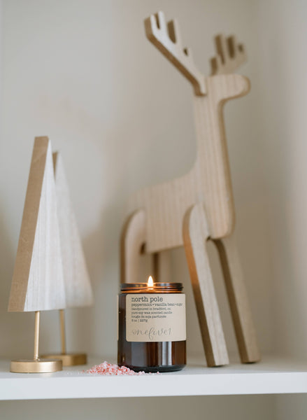 North pole - soy wax candle WINTER HOLIDAY