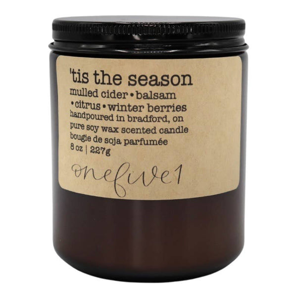 'tis the season- soy wax candle WINTER HOLIDAY