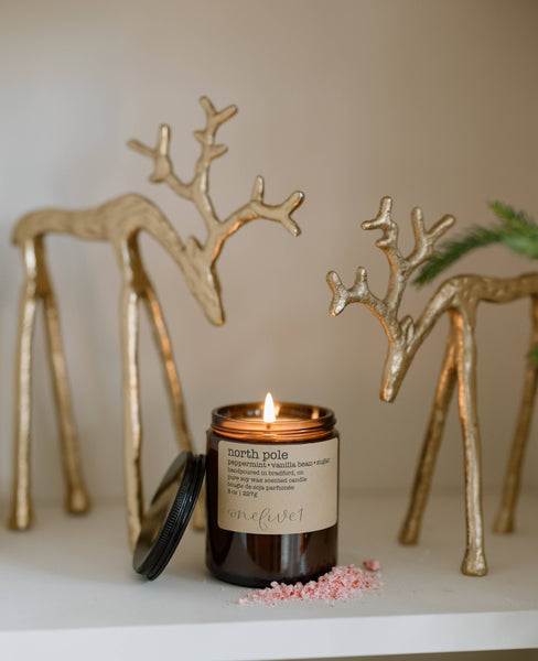 North pole - soy wax candle WINTER HOLIDAY