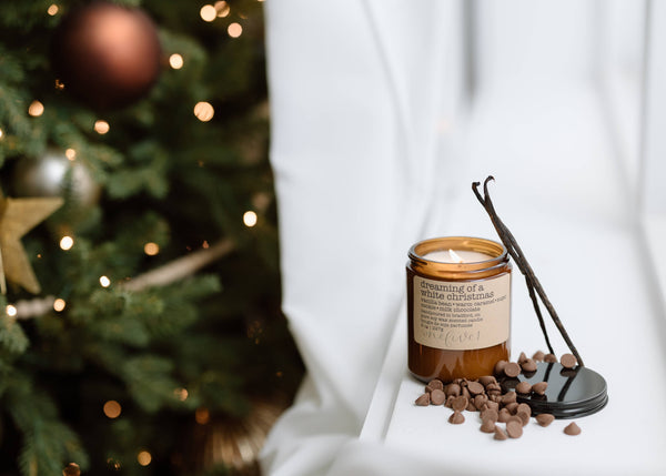 Dreaming of a white christmas- soy wax candle WINTER HOLIDAY