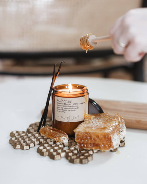 Oh honey- soy wax candle SPRING