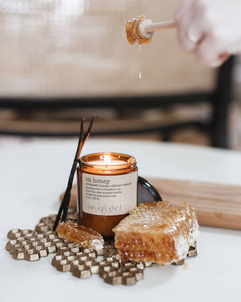 Oh honey- soy wax candle SPRING