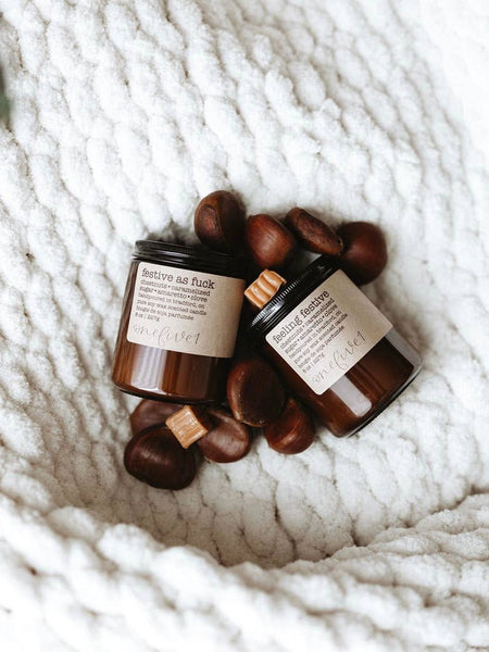 Feeling festive- soy wax candle WINTER HOLIDAY