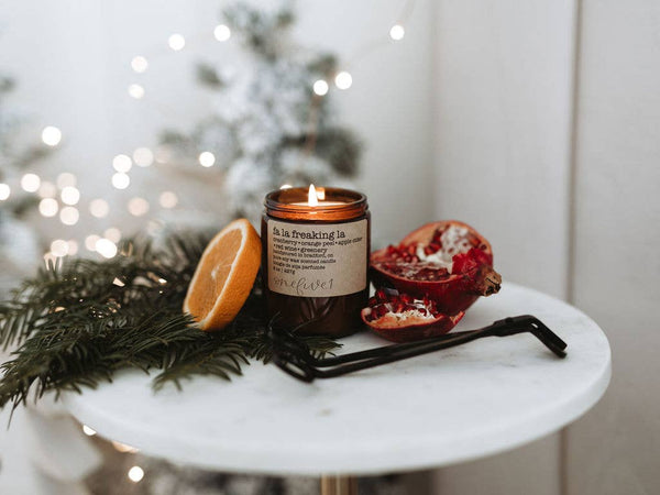 Fa la freaking la-soy wax candle WINTER FUNNY