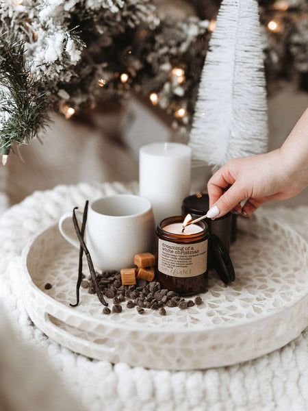 Dreaming of a white christmas- soy wax candle WINTER HOLIDAY
