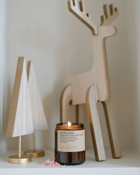 North pole - soy wax candle WINTER HOLIDAY