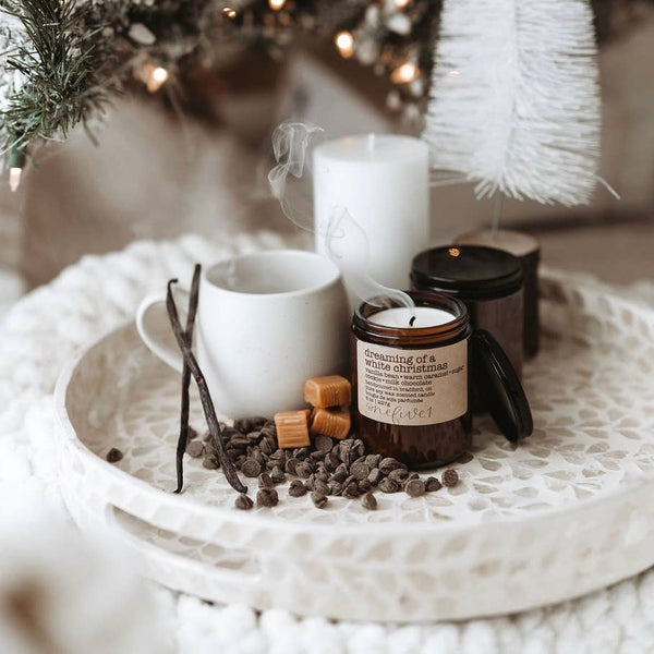 Dreaming of a white christmas- soy wax candle WINTER HOLIDAY