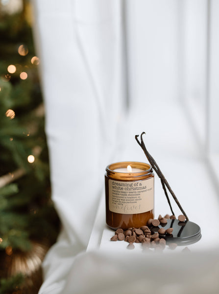 Dreaming of a white christmas- soy wax candle WINTER HOLIDAY