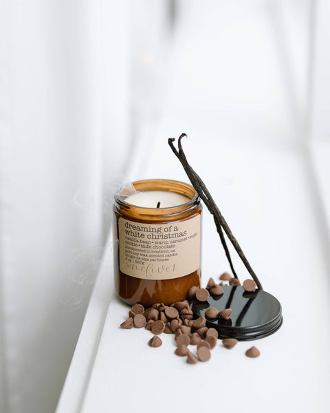 Dreaming of a white christmas- soy wax candle WINTER HOLIDAY