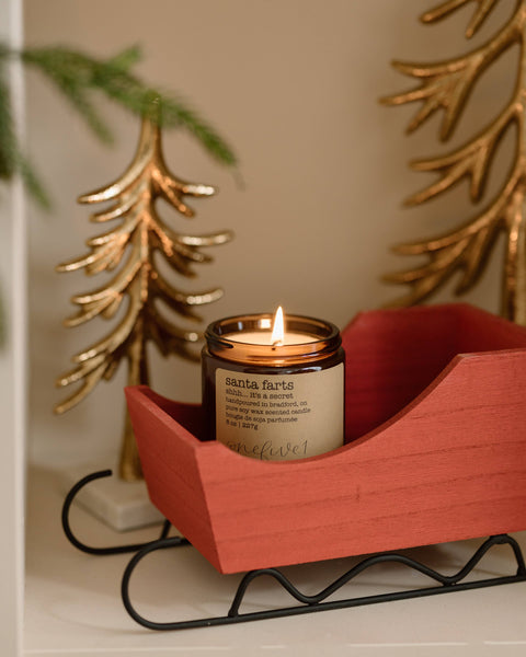 Santa farts- soy wax candle WINTER HOLIDAY