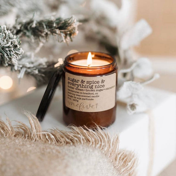 Sugar & spice & everything nice-soy wax candle WINTER FUNNY