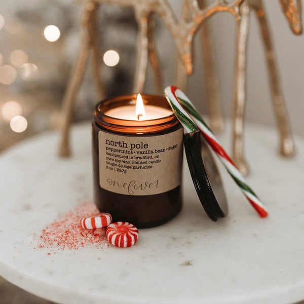 North pole - soy wax candle WINTER HOLIDAY