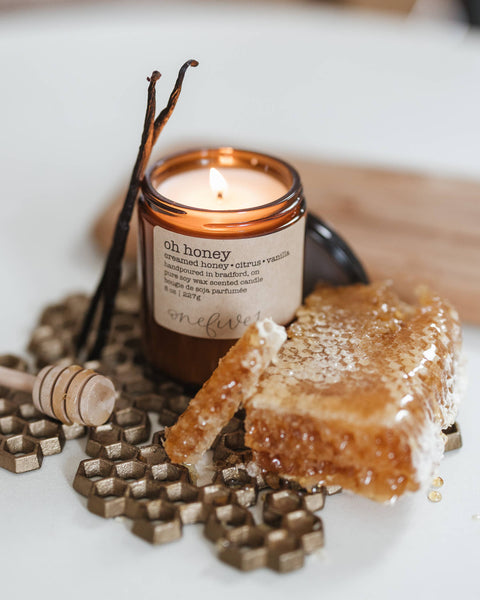 Oh honey- soy wax candle SPRING