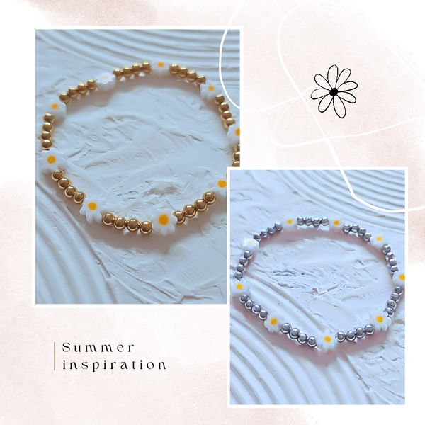Daisies Bracelet * CHOOSE YOUR METAL*