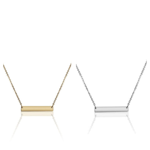 NEW for Engraving: Horizontal Bar *Choose Your Metal*