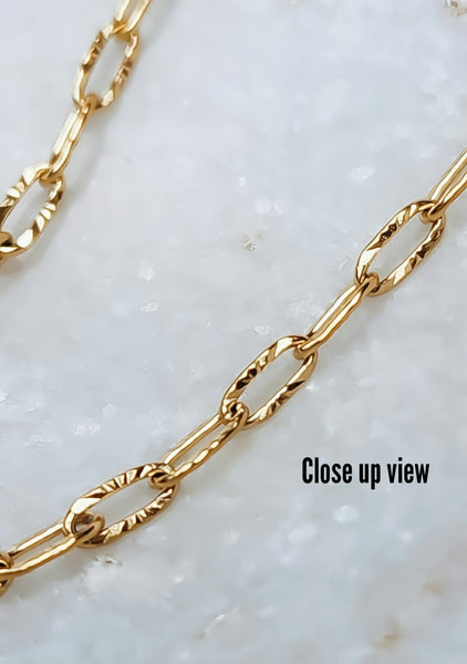 New Starburst Paperclip Link Chain Necklace  *Choose your Metal*