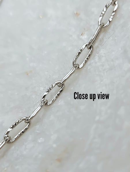 New Starburst Paperclip Link Chain Necklace  *Choose your Metal*