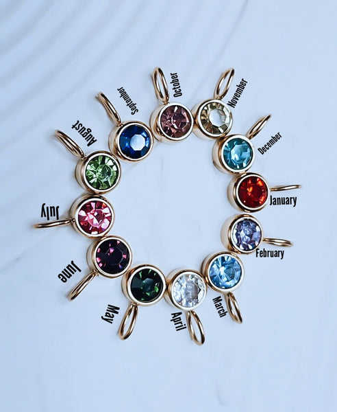 *ADD ON Birthstone Charm *Choose your Metal and Birthstone*