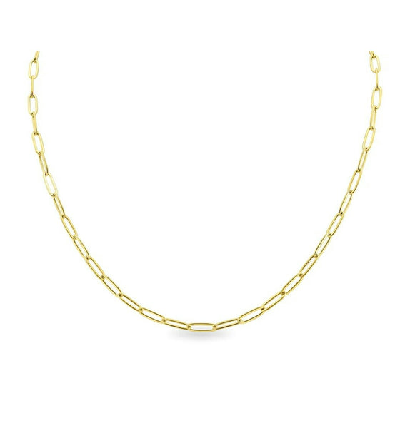 New The Perfect Paperclip Chain Necklace  * Choose your Length & Metal*