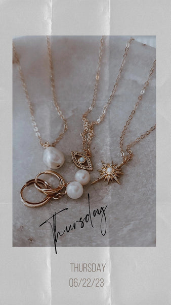 CZ Opal Starburst Necklace / *CHOOSE YOUR METAL*