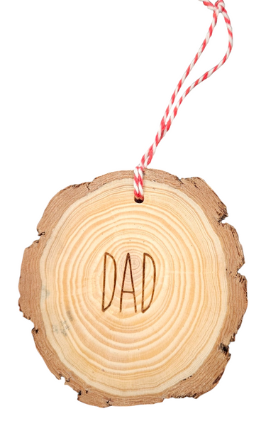Wood Slice Word Ornament *Choose your ornament from the drop-down menu*