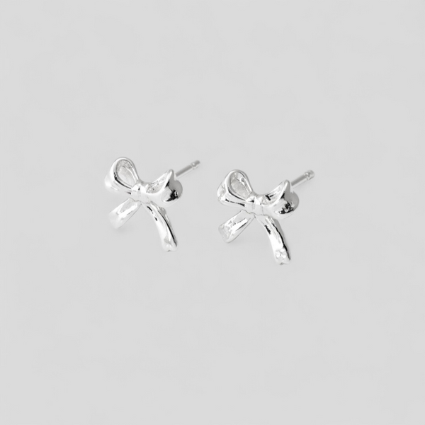 *RESTOCKING SOON* The Cutest Tiny Bow Ribbon Studs *Must Have* Choose Your Metal