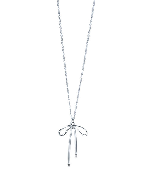 Large Bow Necklace *choose your metal*