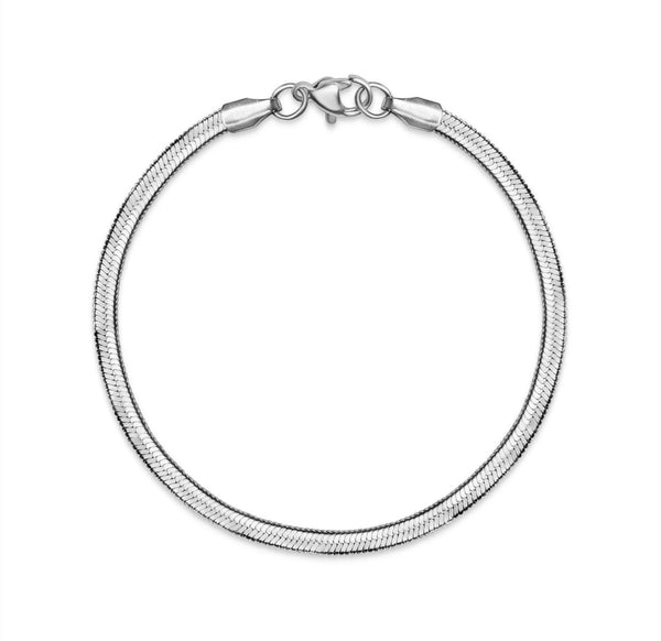 New The Perfect Herringbone Chain Bracelet (3mm)  * Choose your Metal*