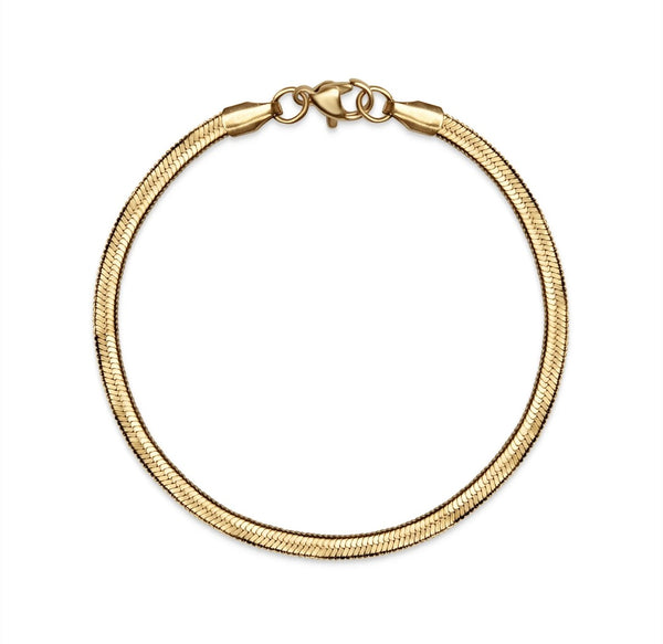 New The Perfect Herringbone Chain Bracelet (3mm)  * Choose your Metal*