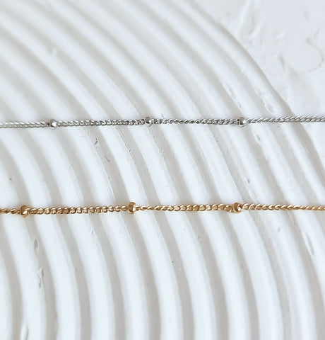 New The Perfect Dainty Satellite Chain Necklace  * Choose your Metal*