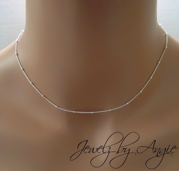 New The Perfect Dainty Satellite Chain Necklace  * Choose your Metal*