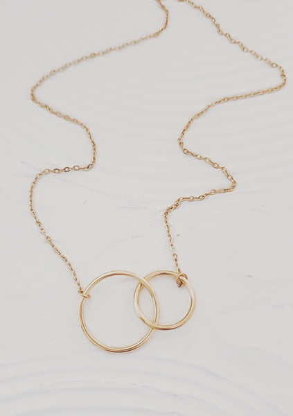 *RESTOCKING SOON* New Linked Circles Necklace  *Choose your Metal*