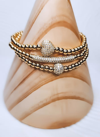 New Gorgeous Micro Pave Focal Bracelets *Choose your metal & style*