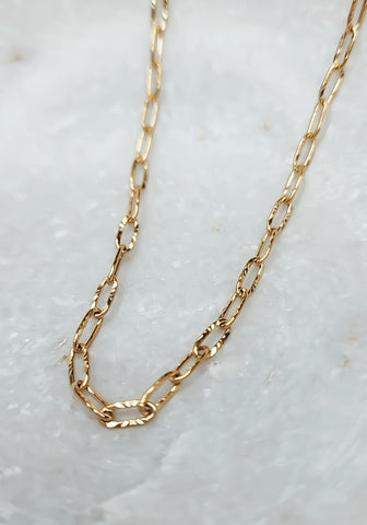 New Starburst Paperclip Link Chain Necklace  *Choose your Metal*