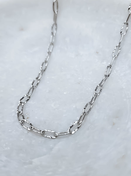 New Starburst Paperclip Link Chain Necklace  *Choose your Metal*