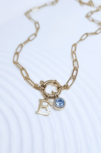 New Paperclip Initial Necklace *Choose your Metal and Letter*