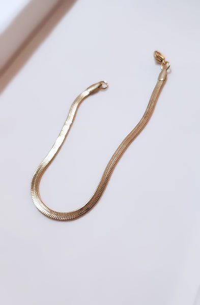 New The Perfect Herringbone Chain Bracelet (3mm)  * Choose your Metal*