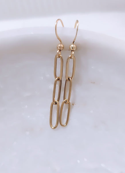 New Paperclip Earrings  * Choose your Metal*