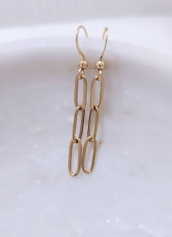 New Paperclip Earrings  * Choose your Metal*