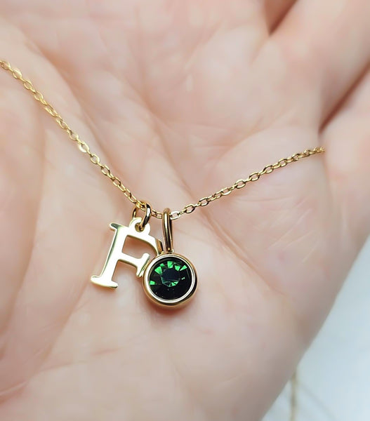 New Dainty Chain Initial Necklace *Choose your Metal and Letter*