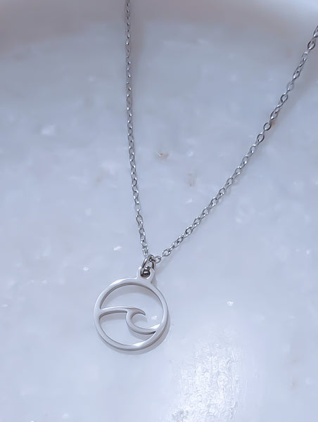 New Dainty Ocean Wave Necklace  * Choose your Metal*