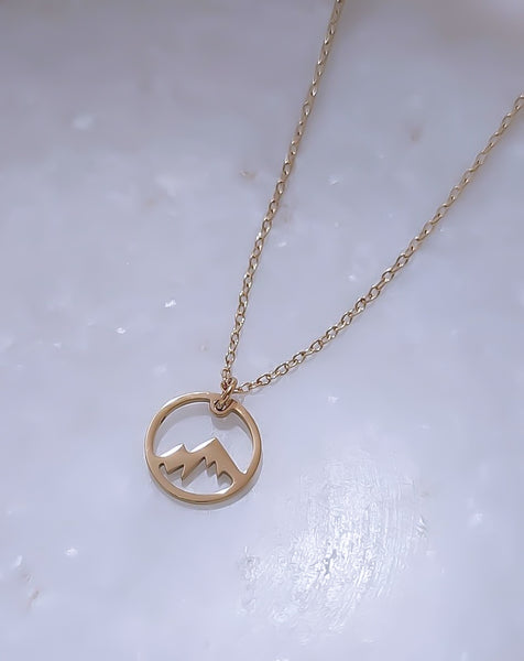 New Dainty Mountains Necklace  * Choose your Metal*