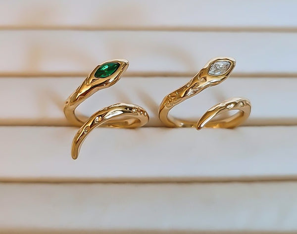 Ring 052E , RING052C - Gold Only *Choose your Stone Color*