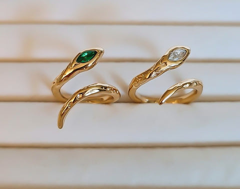 Ring 052E , RING052C - Gold Only *Choose your Stone Color*