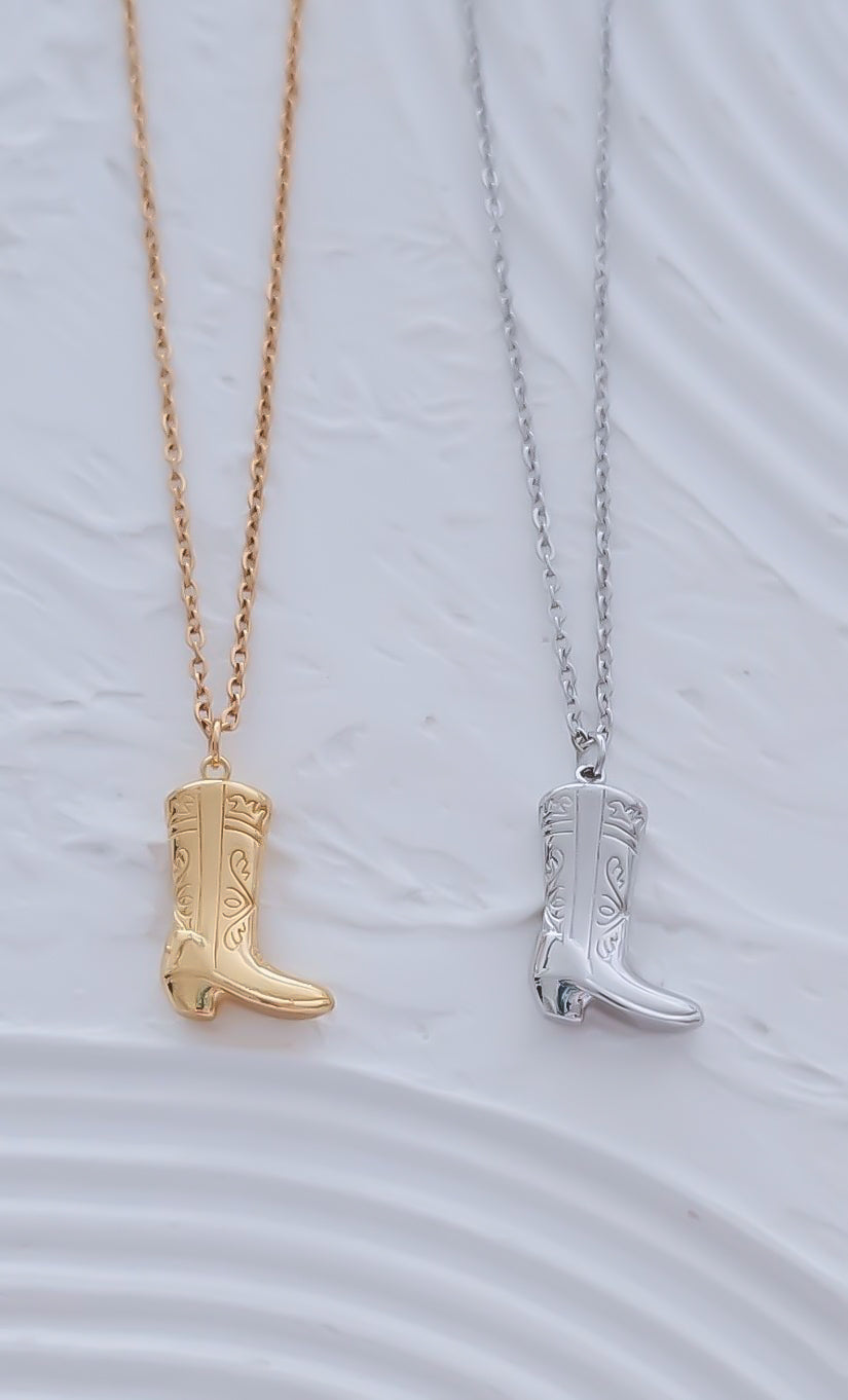 Cowboy / Cowgirl Boot Necklace * Choose your Metal* - Jewelz by Angie
