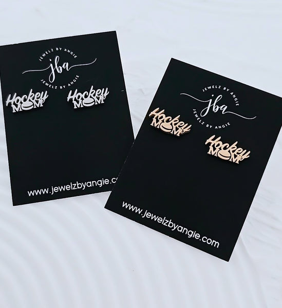 New Sports Studs: Hockey Mom Earrings *Choose your Metal*