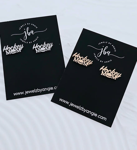 New Sports Studs: Hockey Mom Earrings *Choose your Metal*