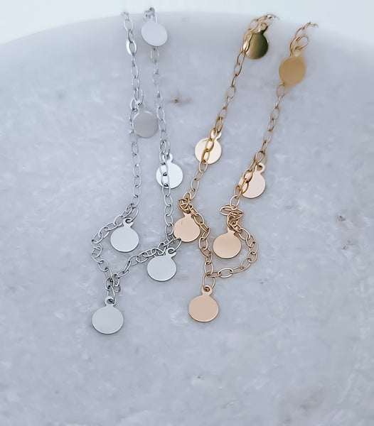 New 6mm Disc Shaker Chain Necklace, Bracelet * Choose your Metal and Style*