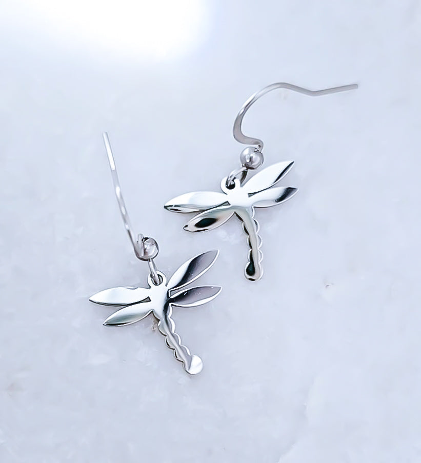 Dragonfly Earrings CHOOSE YOUR METAL